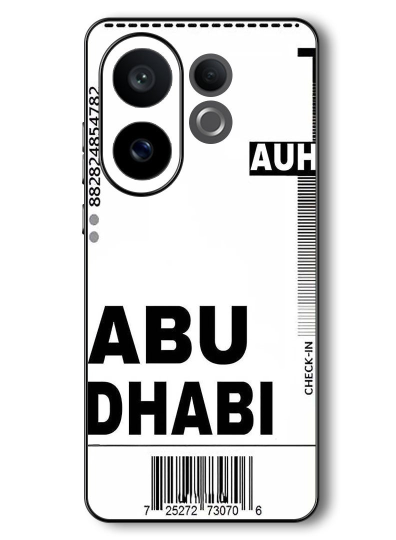 Theodor Case Compatible with Vivo V60 6.77 Inch Protection Shockproof Bumper Cover AUH boarding pass - Image 1