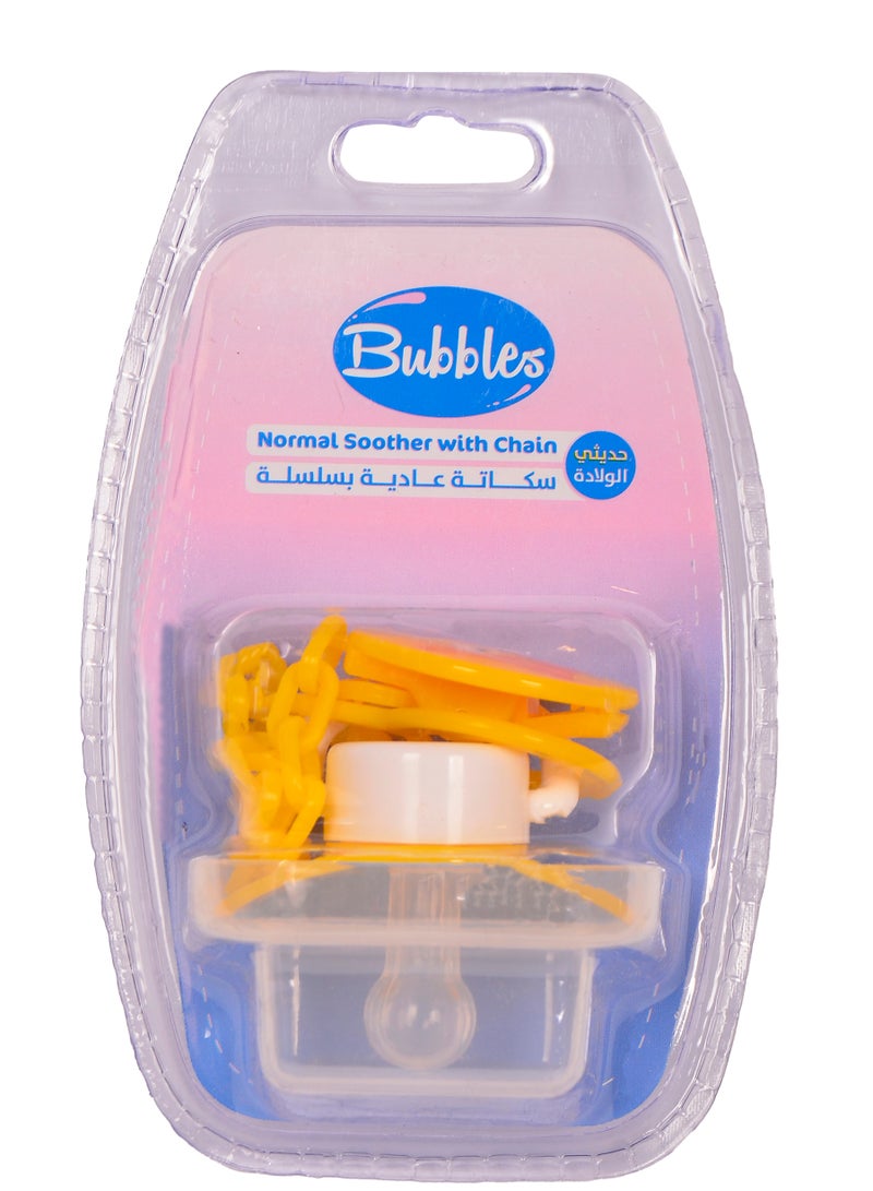 بابلز سكاته عادية بسلسلة اشكال مختلفة-اصفر حديثى الولادة - Image 2