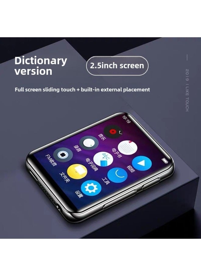 ماركة غير محددة - شاشة لمس كاملة بلوتوث Mp3mp4 Play Slim Mini Student MP3MP4 Walkman Portable Small Mp Player - لون الجسم: شاشة لمس بلوتوث 2.5 بوصة - 4 جيجا بايت - قاموس إنجليزي - صيني - سعة الذاكرة: حزمة 1 - Image 1