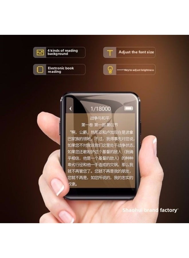 ماركة غير محددة - شاشة لمس كاملة بلوتوث Mp3mp4 Play Slim Mini Student MP3MP4 Walkman Portable Small Mp Player - لون الجسم: شاشة لمس بلوتوث 2.5 بوصة - 4 جيجا بايت - قاموس إنجليزي - صيني - سعة الذاكرة: حزمة 1 - Image 1