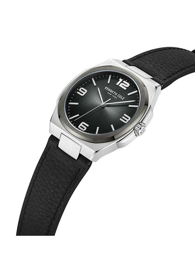 Kenneth Cole New York Modern Classic 43mm Quartz Analog Black Dial Watch For Men - Image 3