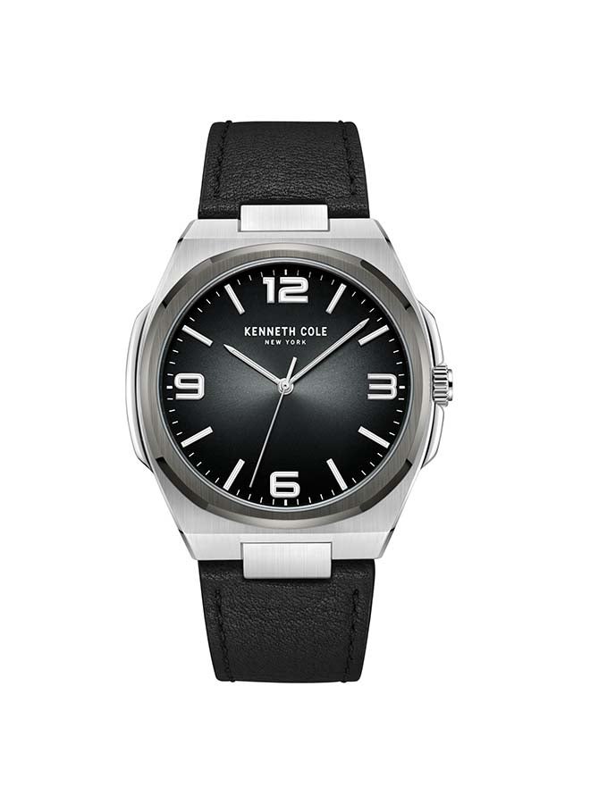 Kenneth Cole New York Modern Classic 43mm Quartz Analog Black Dial Watch For Men - Image 1
