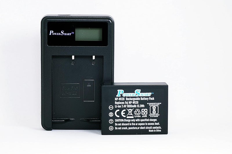 smart pro شاحن بطارية LCD USB مفرد Power Smart NP-W126 / NP-W126S لفوجي فيلم X-T1 X-T2 X-T3 X-T10 X-T20 X-T30 X-T30 II X-T100 X-T200 X100F X100V X-S10 X-A5 X-A10 X-E4 X-Pro2 X-Pro3 - Image 2