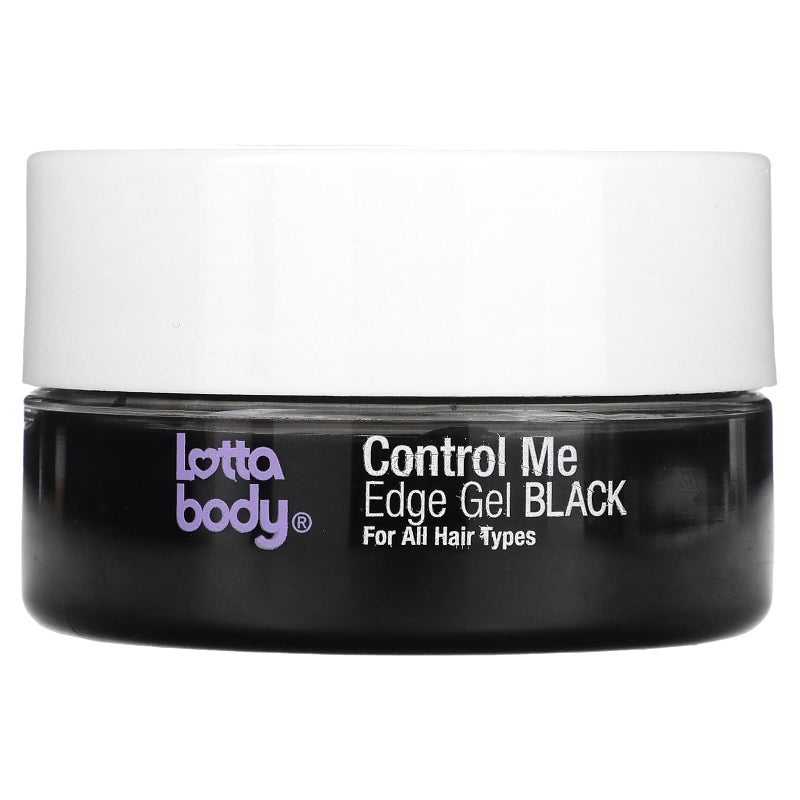 Lottabody Control Me Edge Gel with Coconut  Shea Oils For All Hair Types Black 225 Ounce Pack of 1