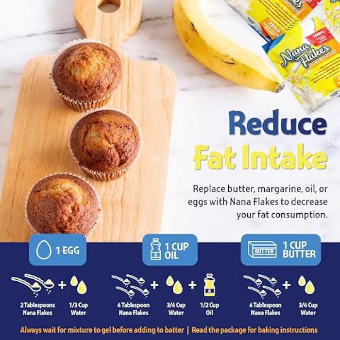 Nutritional Designs Nana Flakes 100% Pure Banana Flakes Medical Food Powder - Decrease Fat Intake & Natural Remedy for Diarrhea & Heart Burn - Great Source of Protein & Fiber (25 Single-Serve Packs) - Image 4