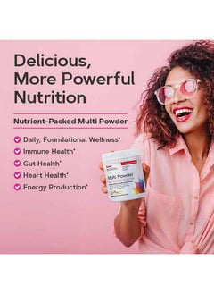GNC GNC Women's Multi Powder - Chocolate | Supports Overall Women’s Wellness, Heart Health, Energy Production | 30 Servings  - Image 3