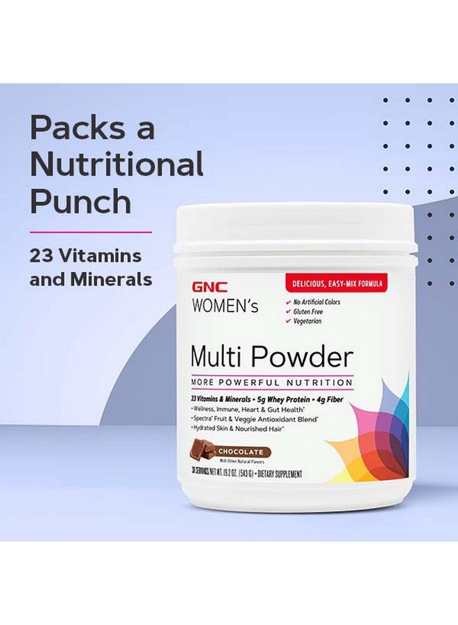 GNC Women's Multi Powder - Chocolate | Supports Overall Women’s Wellness, Heart Health, Energy Production | 30 Servings - Image 4