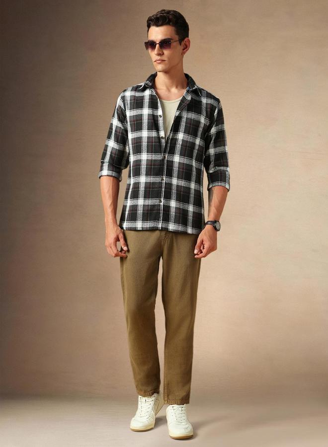 Dennis Lingo Dennis Lingo Checked Button Down Casual Shirt  - Image 5