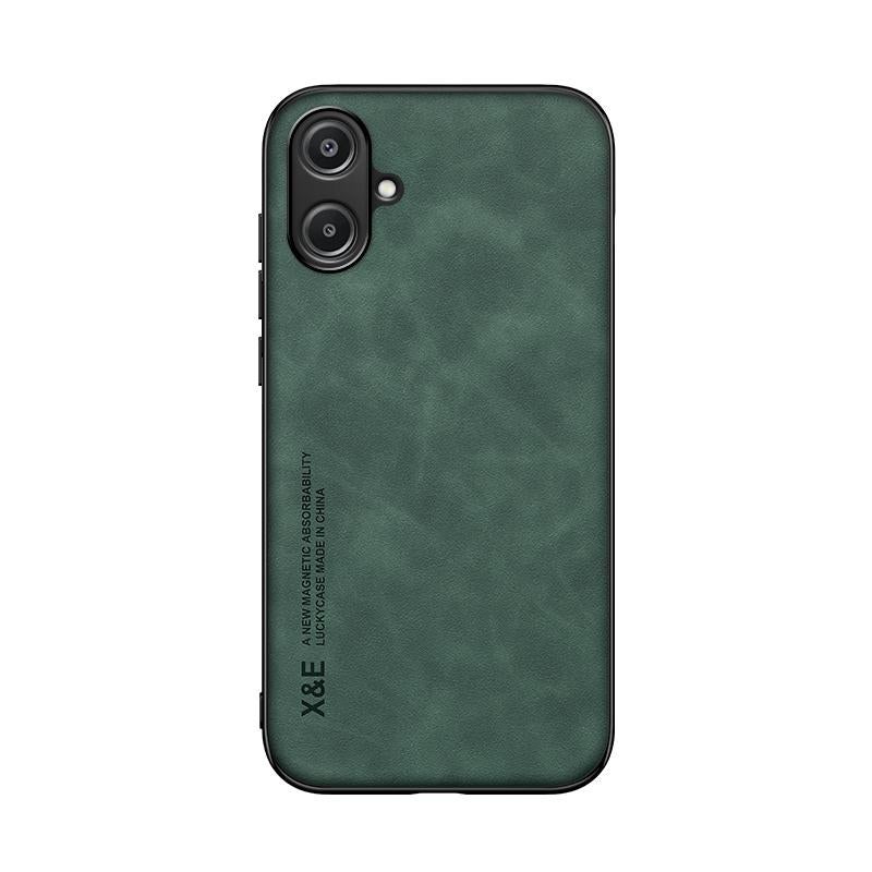 BURAQ Case Cover For Samsung Galaxy A06 5G Skin Feel Magnetic Leather Back Phone Case(Green) - Image 2