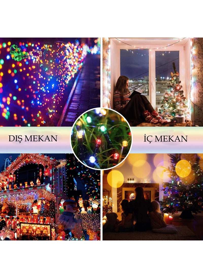 Technosmart Techno Smart Solar 100 LEDs 12 Meters Garden Lighting Decoration Solar Powered LED RGB Light  - Image 5
