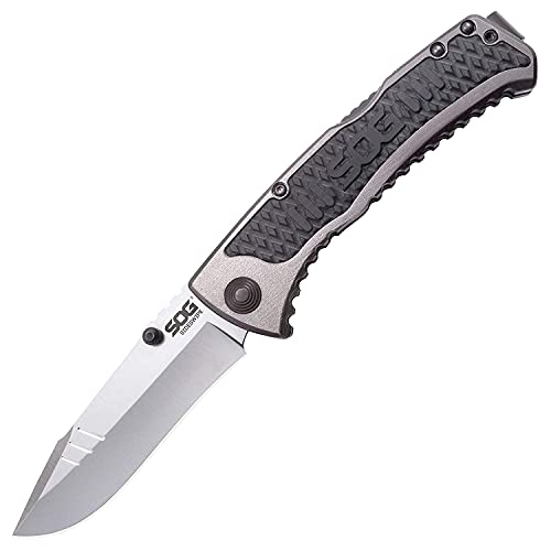 SOG Pocket Knife and Folding Knife - Sideswipe EDC Knife, Flip Knife with 3.4 Inch Assisted Opening Blade and Reversible Pocket Clip - Image 1