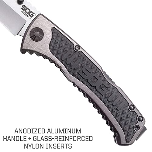 SOG Pocket Knife and Folding Knife - Sideswipe EDC Knife, Flip Knife with 3.4 Inch Assisted Opening Blade and Reversible Pocket Clip - Image 4