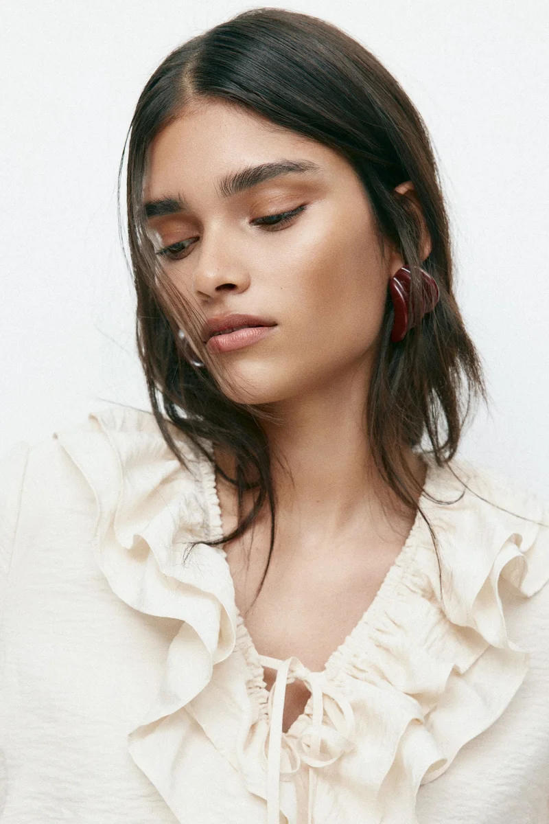 H&M  Flounced crêpe dress for Women | Best Price UAE