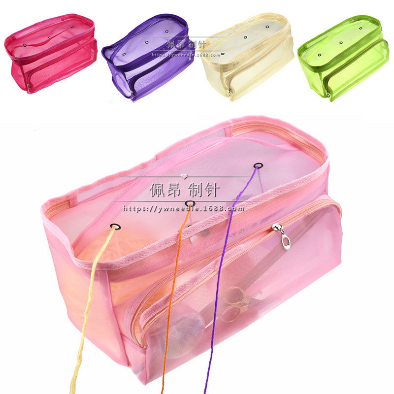 Diy Hand Knitting Tools Crochet Thread Storage Bag Mesh Wool Storage Bag Gauze Mesh Storage Bag Factory - Image 2