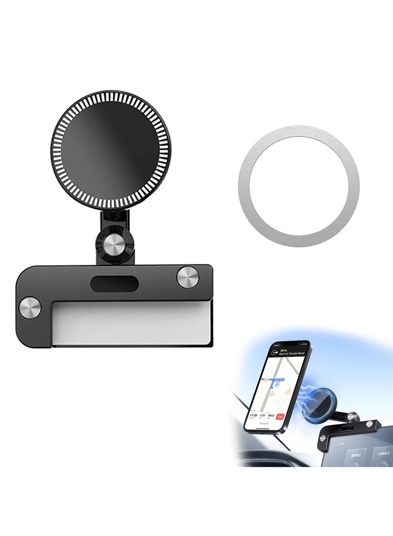 Phone Holder for Tesla Model 3/Y/X/S, Magnetic Phone Mount for MagSafe and All Phone, Strongest Magnet Power Phone Mount Compatible with iPhone 15 14 13 Plus Pro Max and More - Image 1