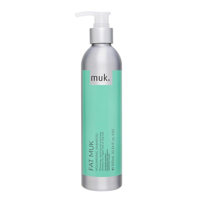 MUK. Fat Volumising Shampoo for Fine, Limp Hair - Volume Shampoo for All Hair Types including Dry & Damaged, Adds Body, Texture & Shine with Gel Formula, 300 ml - Image 1