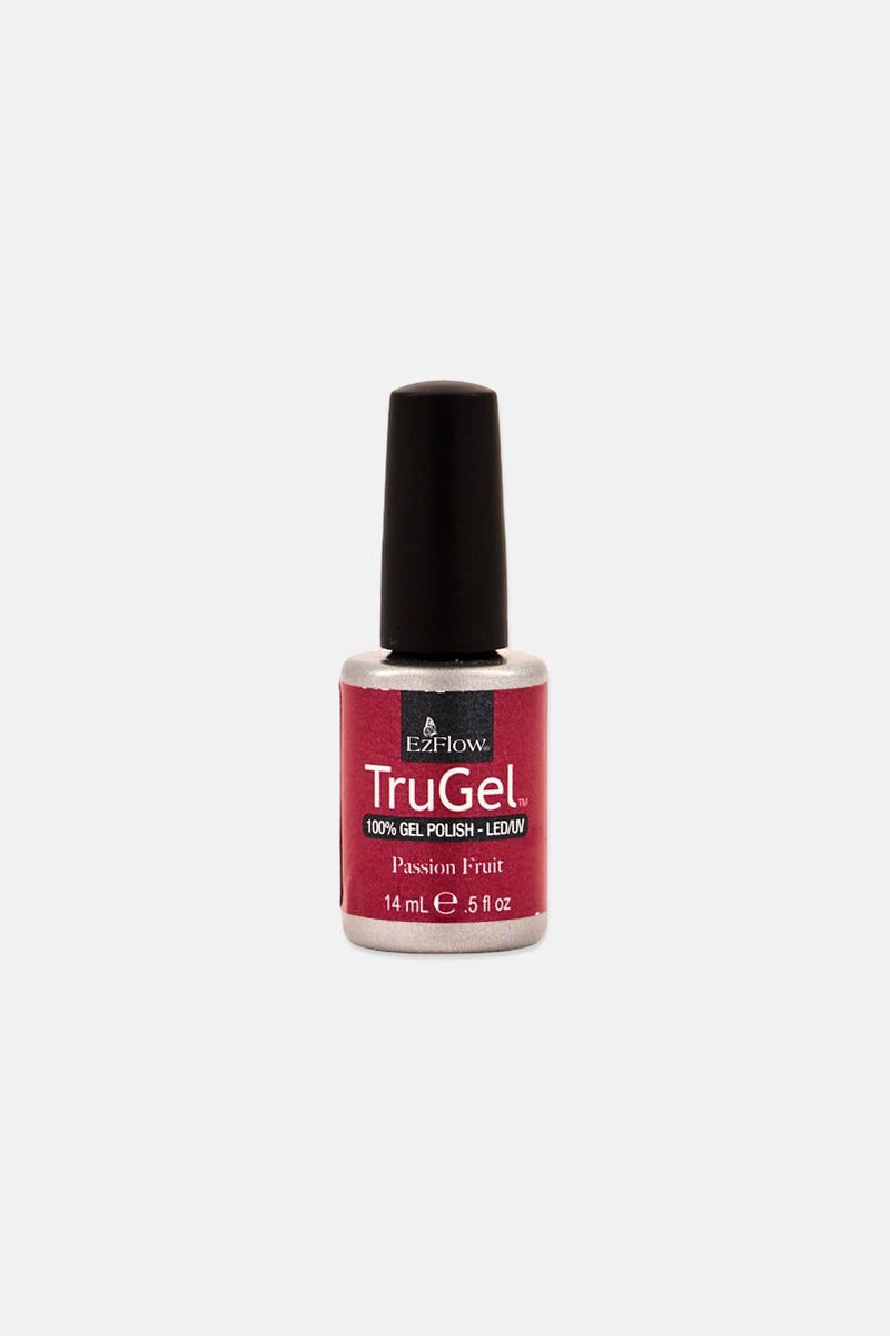 Ez Flow Trugel Passion Fruit Nail Polish 14ml, Maroon - Image 1