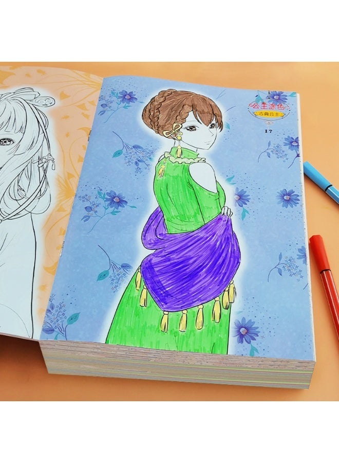 olayks 8 Pcs Fashion Girl Princess Coloring Books, with 36 Colour Pens, Encourages Creative Expression, Improves Children's Imagination and Color Perception, Great Birthday and Christmas Gift for Kids, Ideal Children’s Drawing Supplies - Image 5
