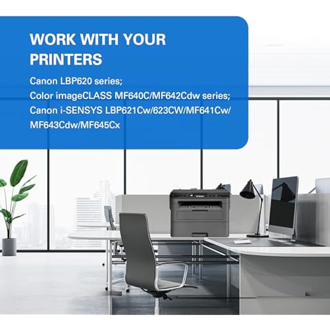 COMPATIBLE TONER REPLACEMENT FOR CANON 054H 054 FOR CANON I-SENSYS MF641CW MF645CX LBP623CDW CRG-054H CRG-054 (054H) - Image 3