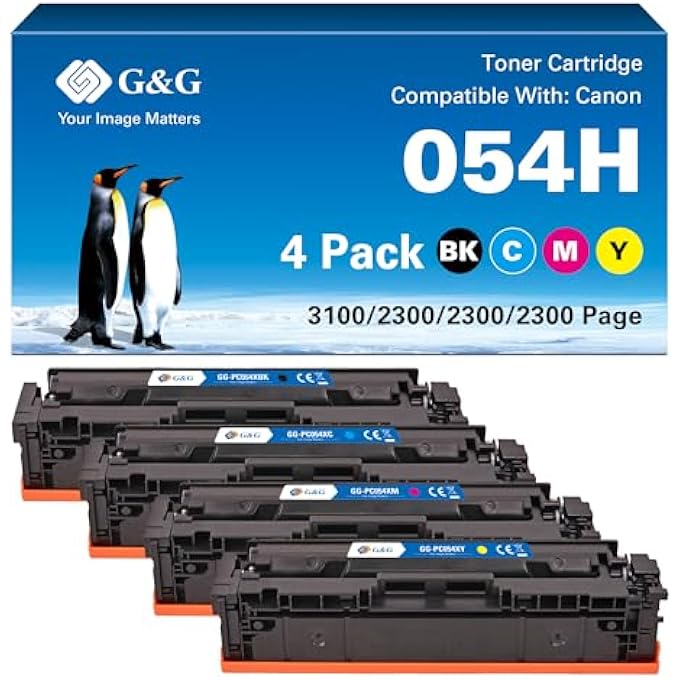 COMPATIBLE TONER REPLACEMENT FOR CANON 054H 054 FOR CANON I-SENSYS MF641CW MF645CX LBP623CDW CRG-054H CRG-054 (054H) - Image 2