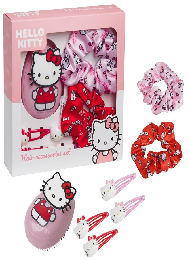 Hello Kitty Detangle Hair Brush for Women, Teenagers, and Girls, Kawaii Hair Accessories - Cute Gifts for Her (Hello Kitty Brush) - Image 1