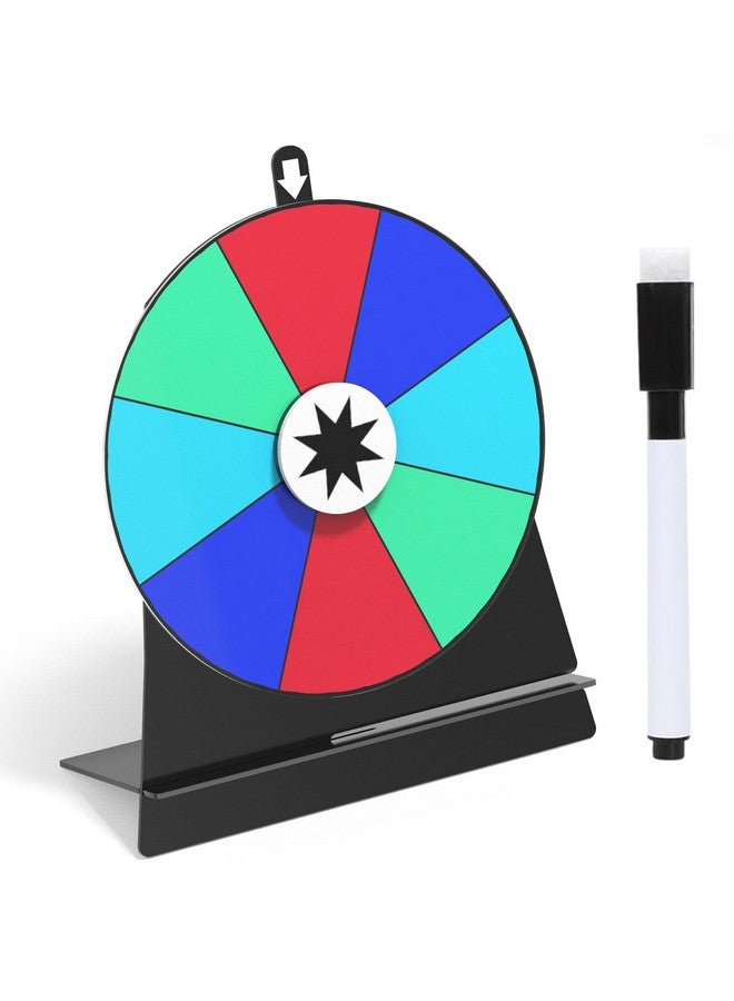 ZHOOGE 6 Inch Prize Wheel-Spinning Wheel For Prizes - 8 Slots Color Tabletop Roulette Spinner Of Fortune Spin The With Dry Erase Marker For Fortune Spinning Game Carnival & Tradeshow - Image 1