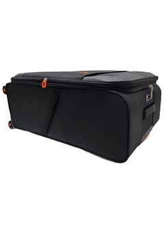 Track Soft Shell Trolley Luggage Set 3 Expandable Lightweight Suitcases With 4 Wheels  - Image 5