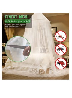 Y&D Universal Bed Hanging Mosquito Mesh Net Polyester White  - Image 2