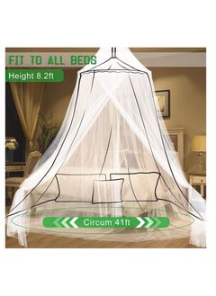 Y&D Universal Bed Hanging Mosquito Mesh Net Polyester White  - Image 3