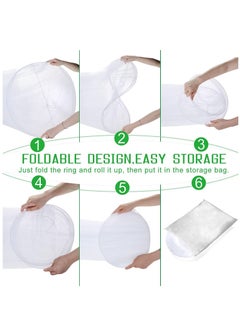 Y&D Universal Bed Hanging Mosquito Mesh Net Polyester White  - Image 5