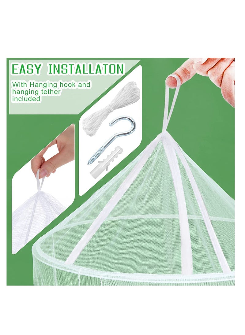 Y&D - Universal Bed Hanging Mosquito Mesh Net Polyester White - Image 1