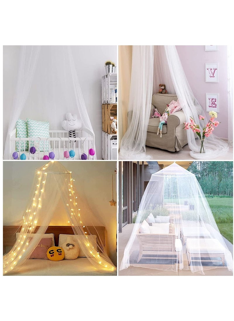Y&D - Universal Bed Hanging Mosquito Mesh Net Polyester White - Image 1