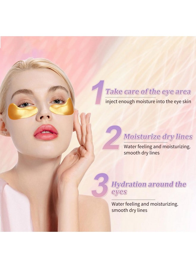 Mond'sub MOND'SUB Premium Under Eye Patches, Gel Eye Patches Hydrating & Refresh for Puffy Eyes, Under Eye Bags & Dark Circles, Natural Collagen Eye Gels Pads, Crystal Anti-Aging Eye Mask (Yellow)  - Image 5