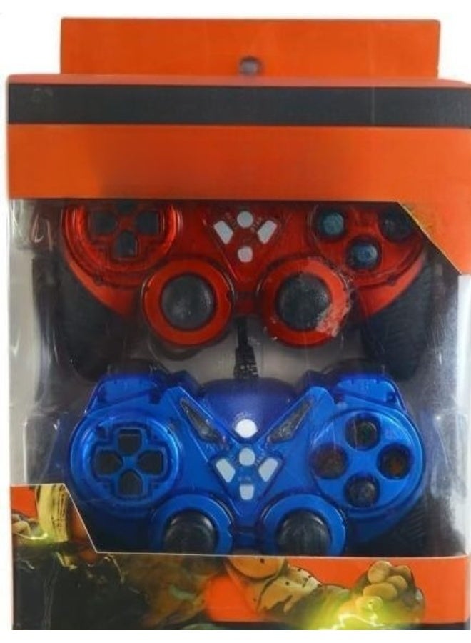 Dual USB 2.0 Gamepad Controller – Wired Joystick for PC and Laptop - Image 2