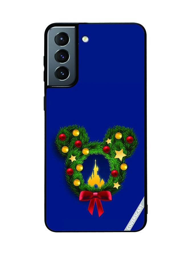 COVERSCART Protective Case Cover For Samsung Galaxy S21 Plus 5G Mickey Mouse Icon Shape Design Blue