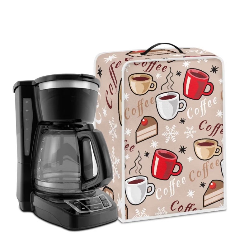 Kathyboom Coffee Cup Covers - Dust Resistant Protective Covers for Coffee Makers, Blender, Mixer, Juice Machine - Dust Proof, Washable - Image 1