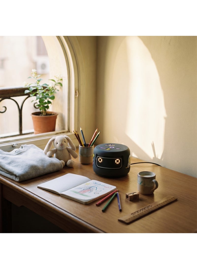 Yasmina Yango Yasmina Lite AI Smart Speaker, Bilingual Arabic & English, Screen-Free Learning, Quran & Stories for Kids, Routine Helper Grey grey - Image 5