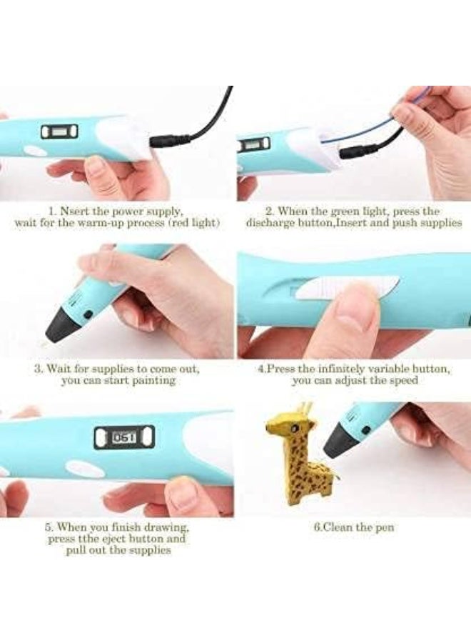 3d Pen For Kids, 3d Printing Pen, 3d Doodle Pen, Perfect Arts Crafts Gift For Kids - Image 4