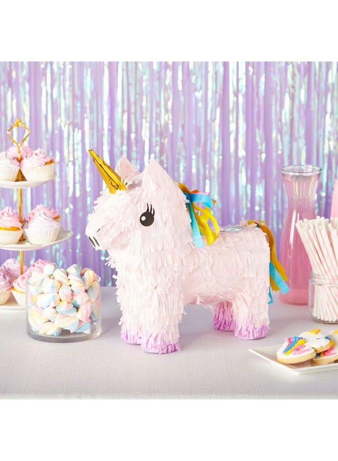 Blue Panda Pink And Purple Unicorn Pinata For Girls Birthday Party Supplies Rainbow Decorations Animal Themed Parties And Celebrations For Kids (Small 13X15.5X5 Inches) - Image 3
