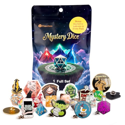 Haxtec Mystery Dice Set DND Dice Wide Range of Patterns Polyhedral Gaming Dice for Tabletop RolePlaying RPG DND Gift - Image 1