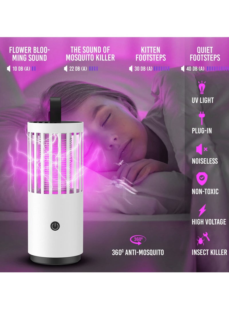 NIBEMINENT Bug Zapper Electric Mosquito Trap, Effective Suction Killer Lamp, Outdoor Fly Insect for Backyard, Terrace, Home, Indoor, and - Image 3