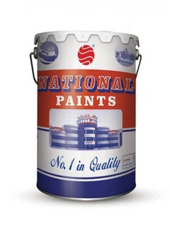 NATIONAL PAINTS National Paints Eggshell Matt Emulsion Paint White 18L – Elegant Low Sheen Interior Finish 