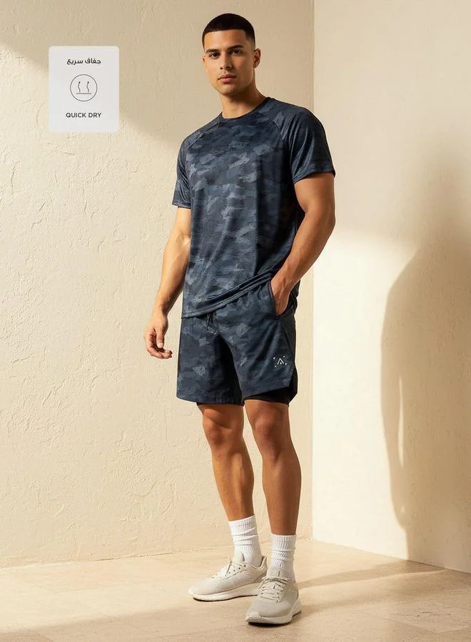 Splash Active BLACK Men Raglan Sleeve T shirt for Men | Best Price UAE