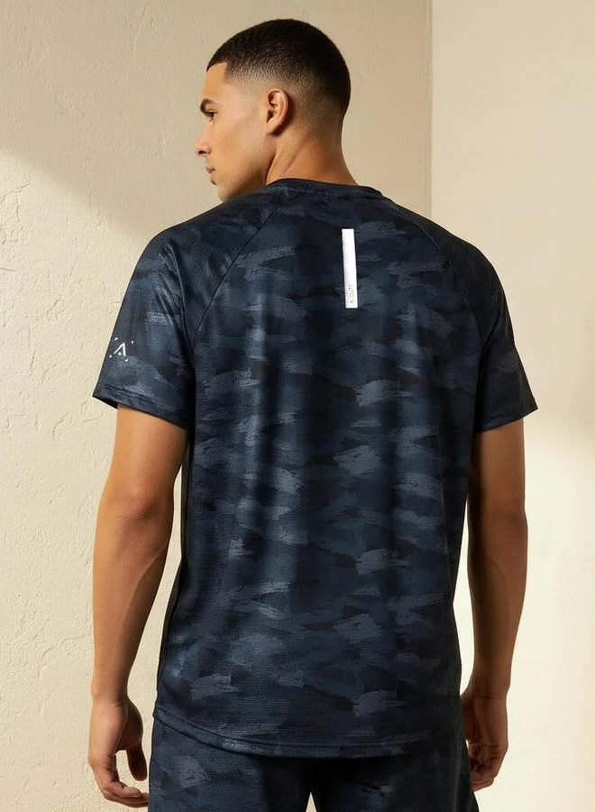 Splash Active BLACK Men Raglan Sleeve T shirt for Men | Best Price UAE