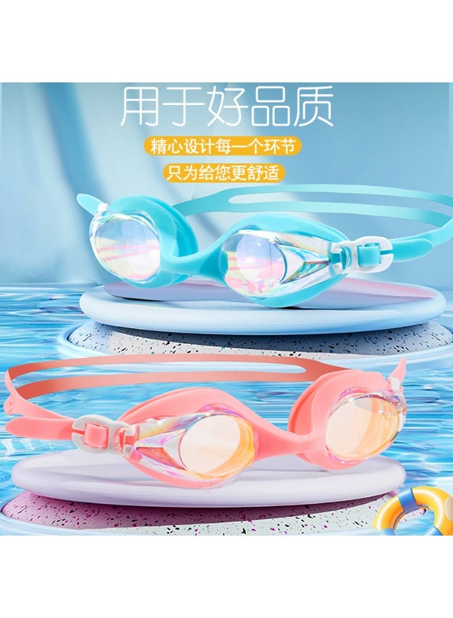 Dolphin 5016 Anti-Fog & UV Swimming Goggles for Adults Mirrored Lenses Silicone Straps With Box & Earplugs, Cyan - Image 3