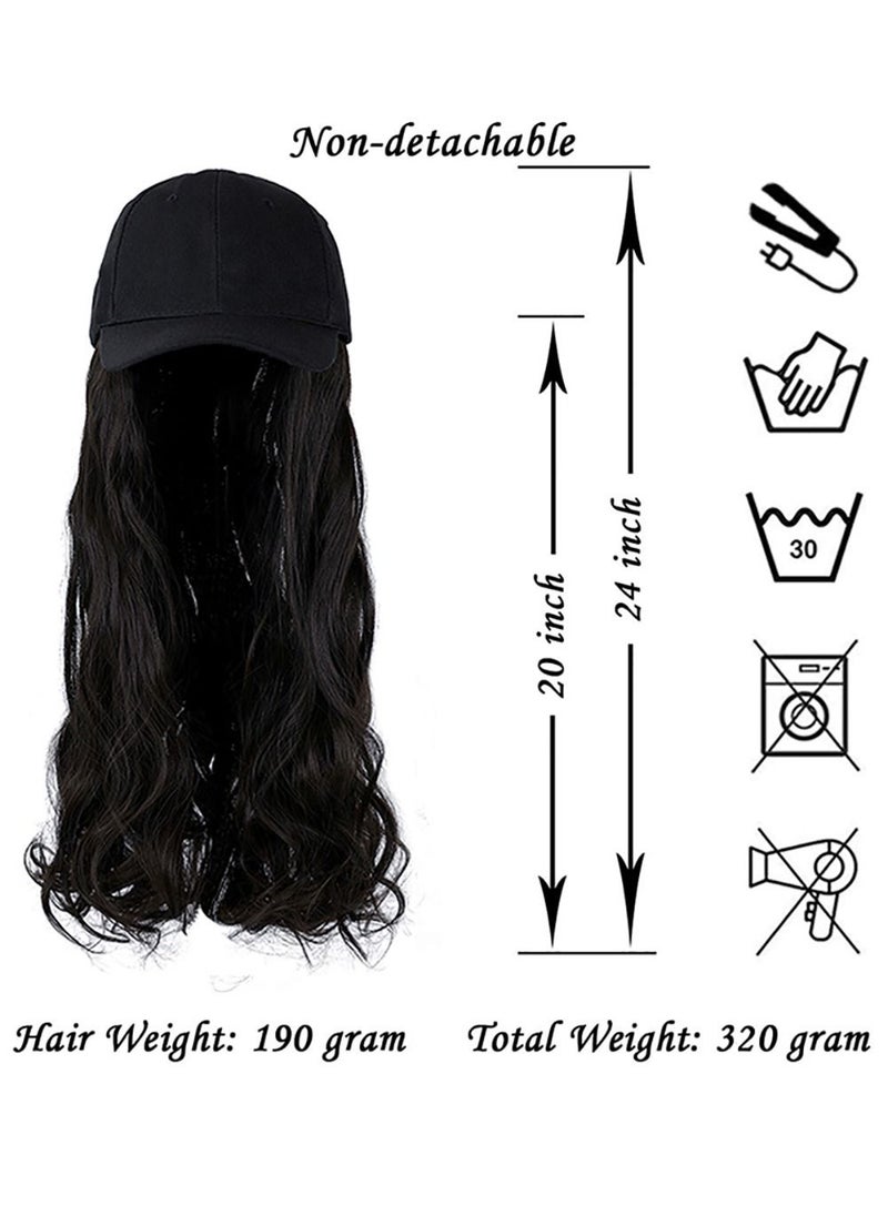 Generic - Big wave chemical fiber wig hat one piece wig - Image 1