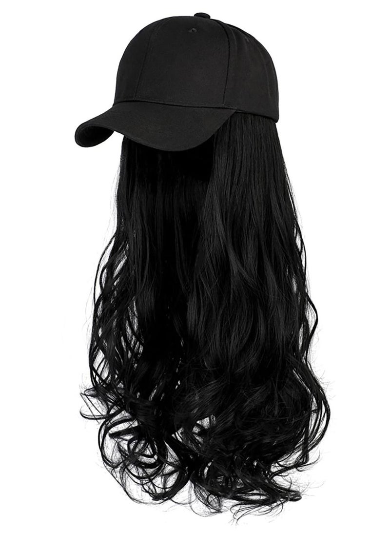 Generic - Big wave chemical fiber wig hat one piece wig - Image 1