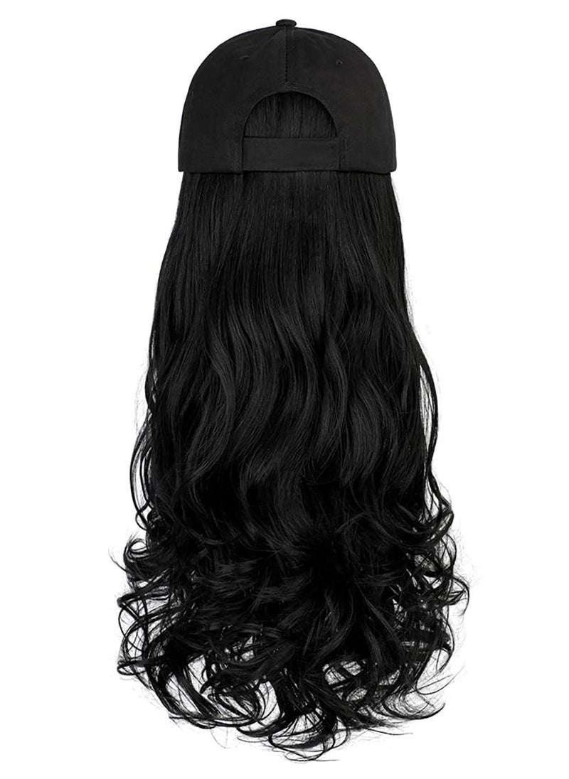 Generic - Big wave chemical fiber wig hat one piece wig - Image 1