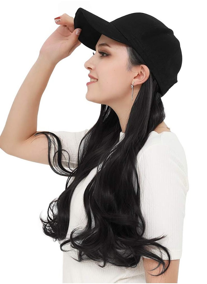 Generic - Big wave chemical fiber wig hat one piece wig - Image 1