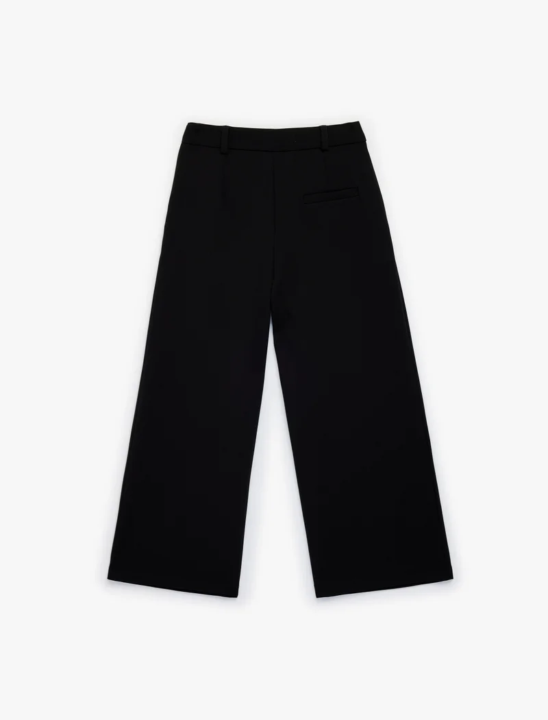 كوتون Wide Leg Classic Trousers